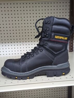Caterpillar Black Men's Steel-Toe Work Boot